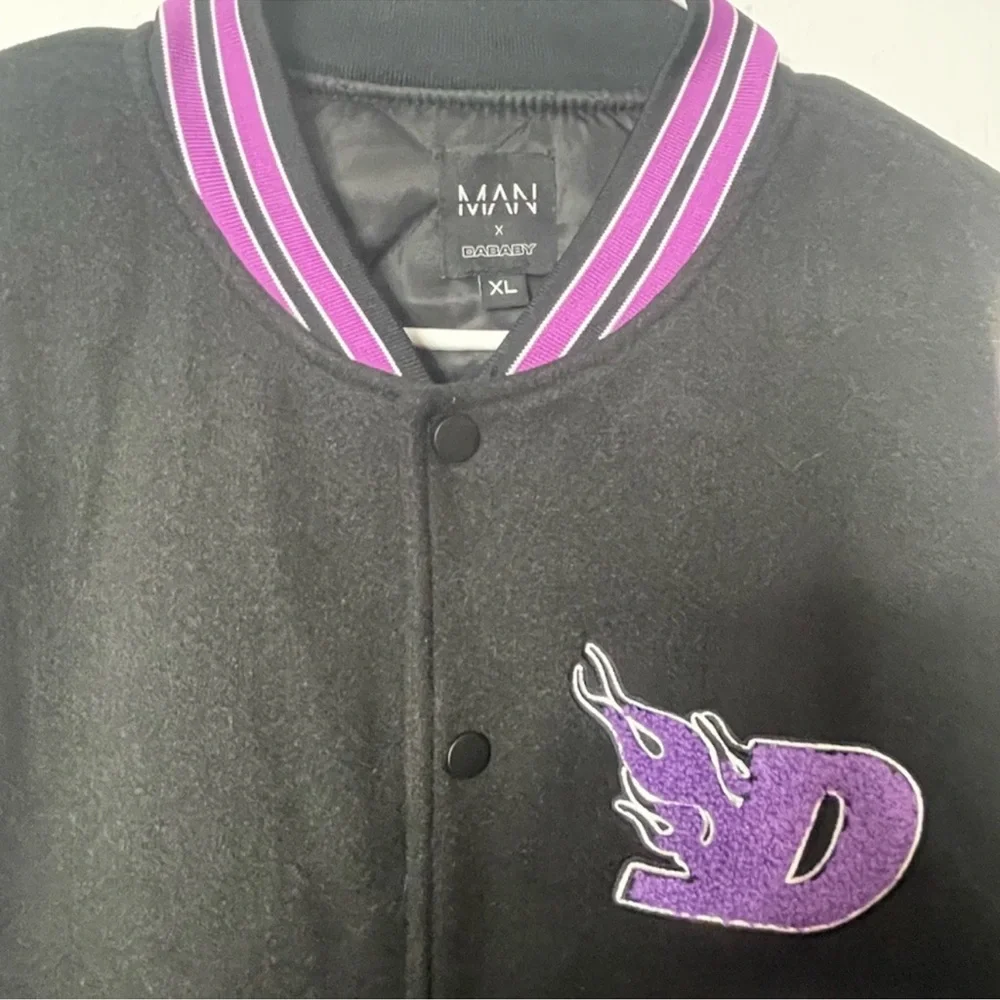 BOOHOO MAN SPORTS VARSITY BOMBER JACKET